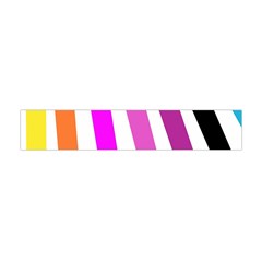 Colorful Multicolor Colorpop Flare Premium Plush Fleece Scarf (mini) by Cemarart
