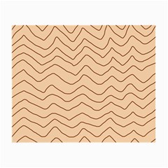 Background Wavy Zig Zag Lines Small Glasses Cloth (2 Sides) by Cemarart