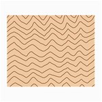 Background Wavy Zig Zag Lines Small Glasses Cloth (2 Sides) Back