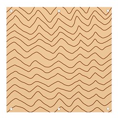 Background Wavy Zig Zag Lines Banner And Sign 4  X 4  by Cemarart