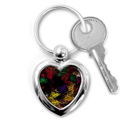 Eiffel Tower Pattern Wallpaper Key Chain (heart) by Cemarart