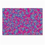 Colorful cosutme collage motif pattern Postcards 5  x 7  (Pkg of 10) Front