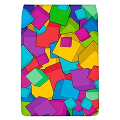 Abstract Cube Colorful  3d Square Pattern Removable Flap Cover (l) by Cemarart