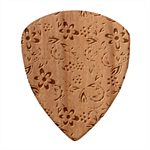 Violet Floral Pattern Flowers Vintage Flora Patterns Wood Guitar Pick (Set of 10) Front