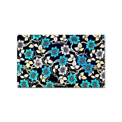 Blue Flower Floral Flora Naure Pattern Sticker (rectangular) by Cemarart