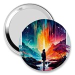 Starry Night Wanderlust: A Whimsical Adventure 3  Handbag Mirrors Front