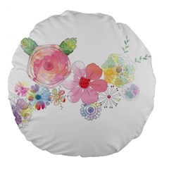 Flower-2342706 Large 18  Premium Flano Round Cushions by lipli