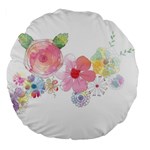 Flower-2342706 Large 18  Premium Flano Round Cushions Front