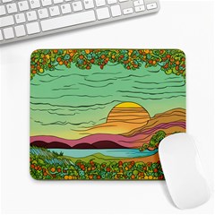 Painting Colors Box Green Large Mousepad by Bedest