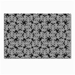 Ethnic symbols motif black and white pattern Postcard 4 x 6  (Pkg of 10) Front