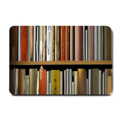 Book Nook Books Bookshelves Comfortable Cozy Literature Library Study Reading Reader Reading Nook Ro Small Doormat by Maspions