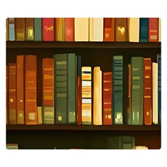 Books Bookshelves Library Fantasy Apothecary Book Nook Literature Study Premium Plush Fleece Blanket (small) by Grandong