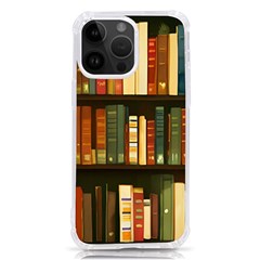 Books Bookshelves Library Fantasy Apothecary Book Nook Literature Study Iphone 14 Pro Max Tpu Uv Print Case by Grandong