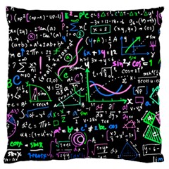 Math Linear Mathematics Education Circle Background Standard Premium Plush Fleece Cushion Case (two Sides) by Apen