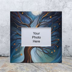 Tree Branches Mystical Moon Expressionist Oil Painting Acrylic Painting Abstract Nature Moonlight Ni White Box Photo Frame 4  X 6  by Maspions