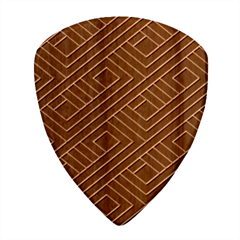 Plaid Background Blue Wood Guitar Pick (set Of 10) by Askadina