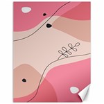 Pink Pattern Line Art Texture Minimalist Design Canvas 12  x 16  11.86 x15.41  Canvas - 1