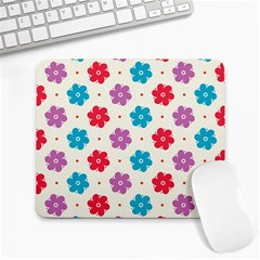 Abstract Art Pattern Colorful Artistic Flower Nature Spring Large Mousepad by Bedest