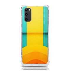 Colorful Rainbow Pattern Digital Art Abstract Minimalist Minimalism Samsung Galaxy S20 6 2 Inch Tpu Uv Case by Bedest