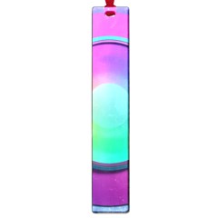 Circle Colorful Rainbow Spectrum Button Gradient Psychedelic Art Large Book Marks by Maspions