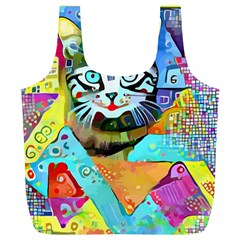 Kitten Cat Pet Animal Adorable Fluffy Cute Kitty Full Print Recycle Bag (xl) by Maspions