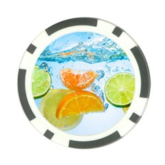 Fruits, Fruit, Lemon, Lime, Mandarin, Water, Orange Poker Chip Card Guard (10 Pack) by nateshop