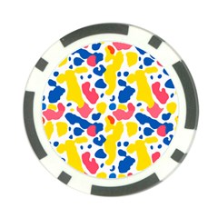 Colored Blots Painting Abstract Art Expression Creation Color Palette Paints Smears Experiments Mode Poker Chip Card Guard by Maspions