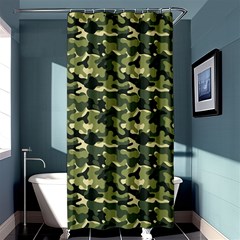 Camouflage Pattern Shower Curtain 36  X 72  (stall)  by goljakoff