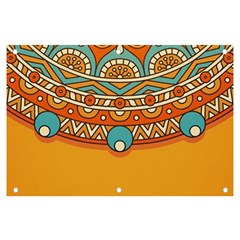 Mandala Orange Banner And Sign 6  X 4  by goljakoff