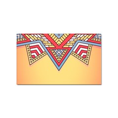 Mandala Sun Sticker (rectangular) by goljakoff