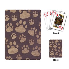 Paws Patterns, Creative, Footprints Patterns Playing Cards Single Design (rectangle) by nateshop