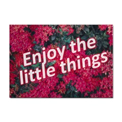 Indulge In Life s Small Pleasures  Sticker A4 (10 Pack) by dflcprintsclothing