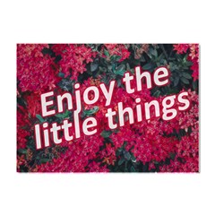 Indulge In Life s Small Pleasures  Crystal Sticker (a4) by dflcprintsclothing