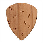 Bees Pattern Honey Bee Bug Honeycomb Honey Beehive Wood Guitar Pick (Set of 10) Front