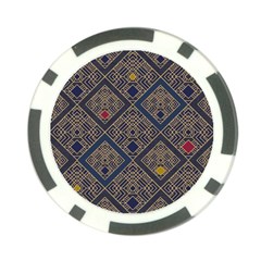 Pattern Seamless Antique Luxury Poker Chip Card Guard by Maspions