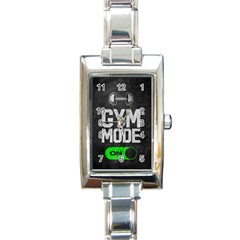 Gym Mode Rectangle Italian Charm Watch by Store67