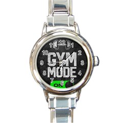 Gym Mode Round Italian Charm Watch by Store67