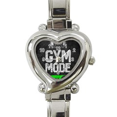 Gym Mode Heart Italian Charm Watch by Store67