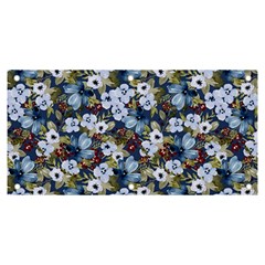 Blue Flowers 2 Banner And Sign 6  X 3  by DinkovaArt