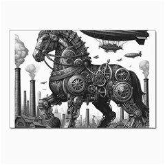 Steampunk Horse  Postcards 5  X 7  (pkg Of 10) by CKArtCreations