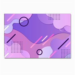 Colorful Labstract Wallpaper Theme Postcard 4 x 6  (pkg Of 10) by Apen