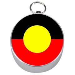 Aboriginal Flag On Silver Compass by FirstNationsInstituteAustralia