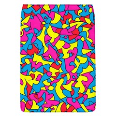 Colorful-graffiti-pattern-blue-background Removable Flap Cover (l) by designsbymallika