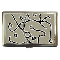 Sketchy Abstract Artistic Print Design Cigarette Money Case by dflcprintsclothing