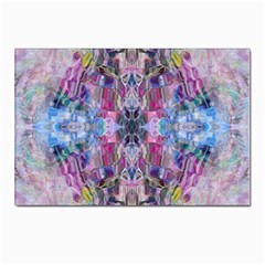 Abstract Kaleidoscope Postcards 5  X 7  (pkg Of 10) by kaleidomarblingart