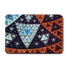 Fractal Triangle Geometric Abstract Pattern Small Doormat by Cemarart