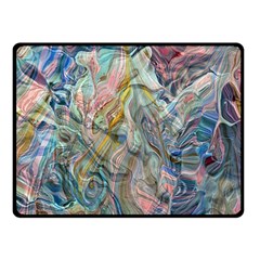 Abstract Flows Fleece Blanket (small) by kaleidomarblingart