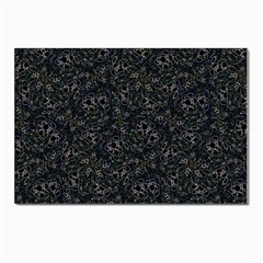 Midnight Blossom Elegance Black Backgrond Postcards 5  X 7  (pkg Of 10) by dflcprintsclothing