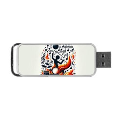 Abstract Drummer Portable Usb Flash (one Side) by RiverRootz