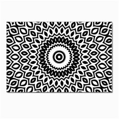 Circular Concentric Radial Symmetry Abstract Postcards 5  X 7  (pkg Of 10) by Proyonanggan